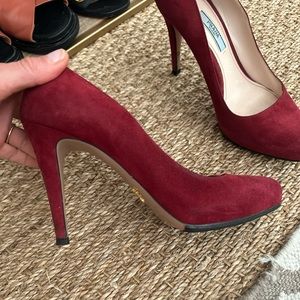 Prada suede pumps size 8.5